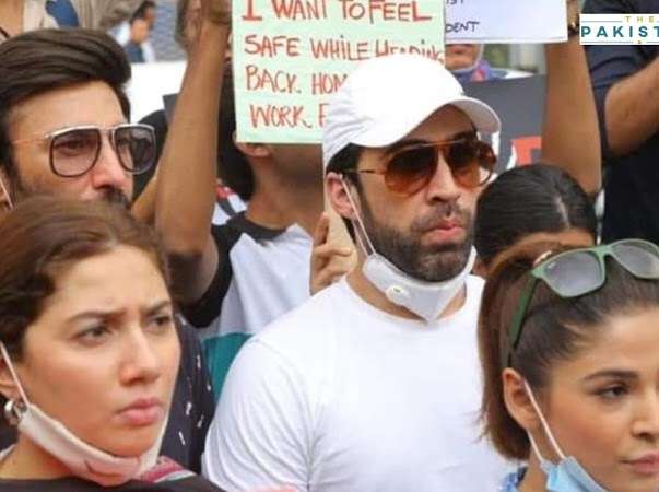 Celebrities hold their own protest against rape