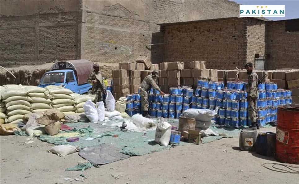Security forces recover cache of explosive material