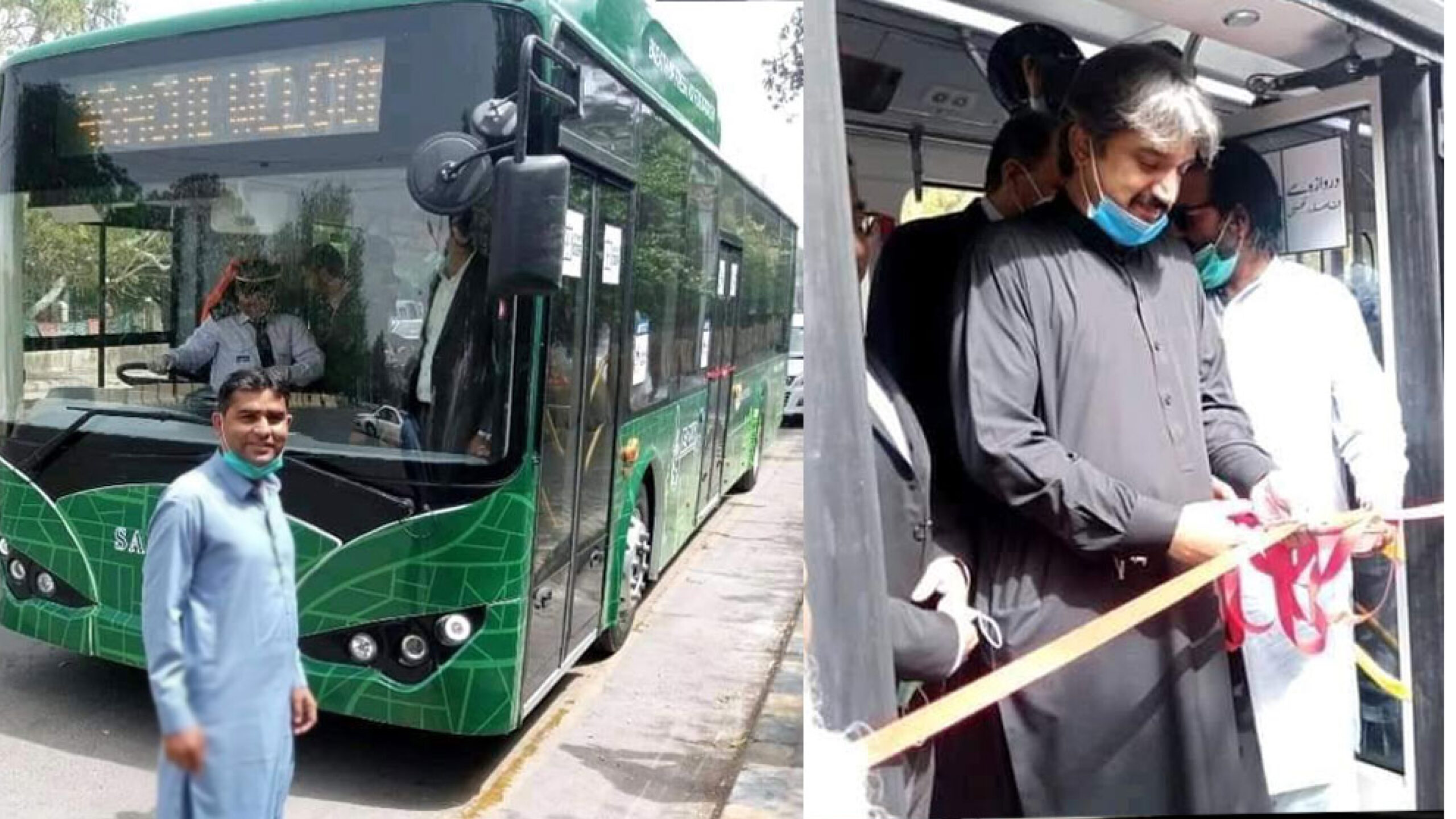 Pakistan gets its first electric-powered bus, Sindh government launches the bus in Karachi