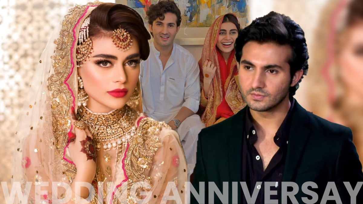 Celebrity couple Shahroz Sabzwari-Sadaf Kanwal celebrate one years anniversary