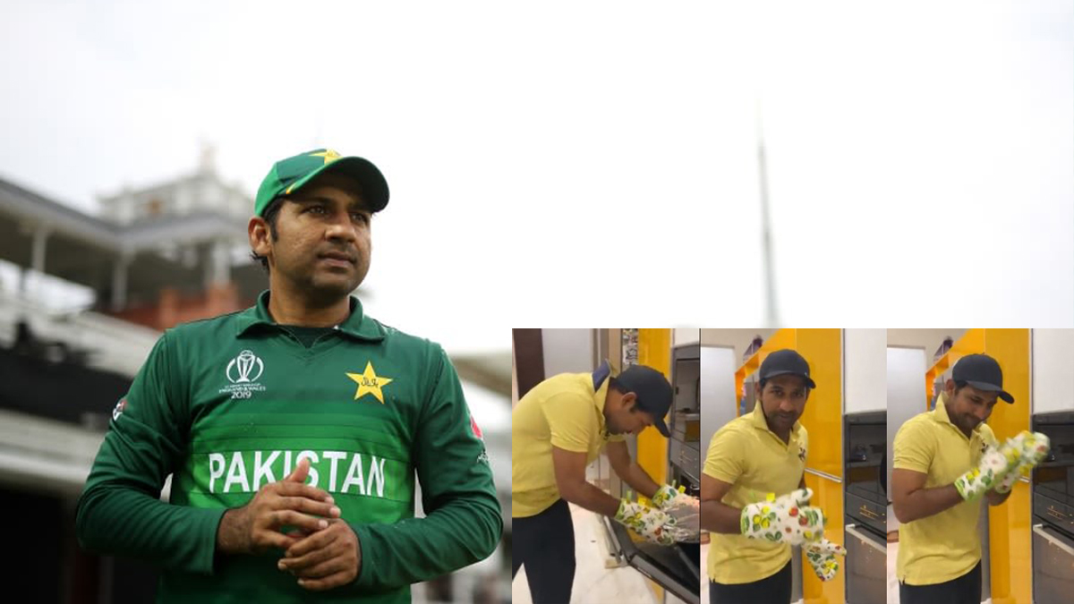 Video of Sarfaraz Ahmed helping in the kitchen goes viral