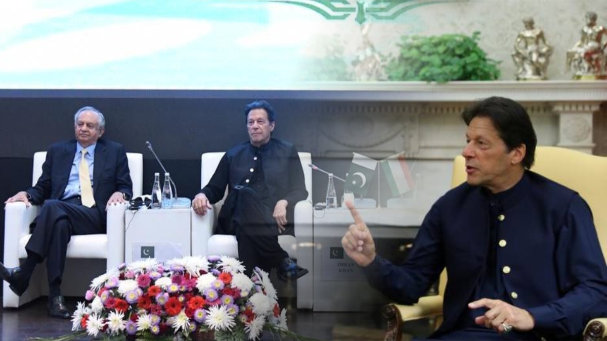 PM Khan shuts a man reciting critical poetry at business forum
