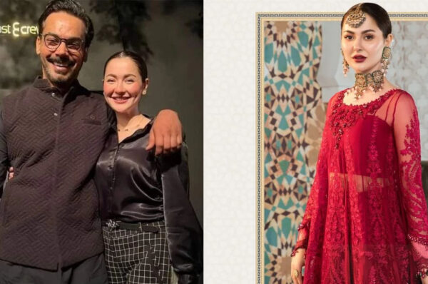 Fans uneasy with how male stars pose along Hania Aamir