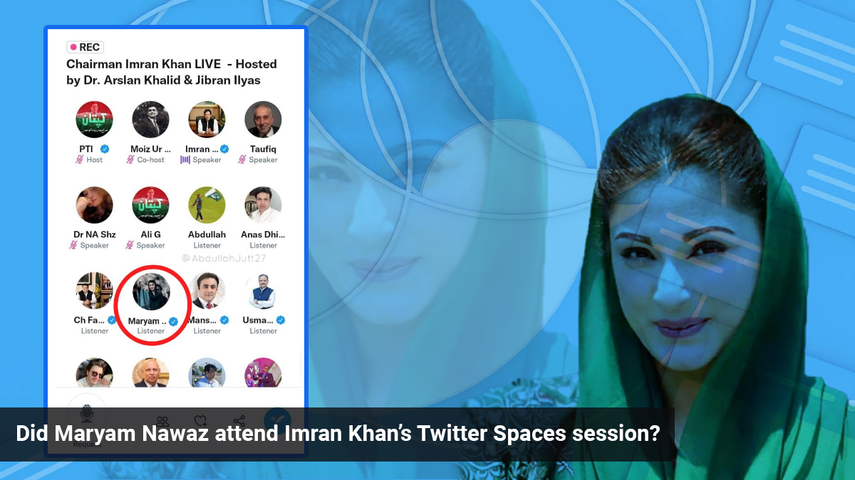 Was Maryam Nawaz Really In Imran Khans Twitter Space