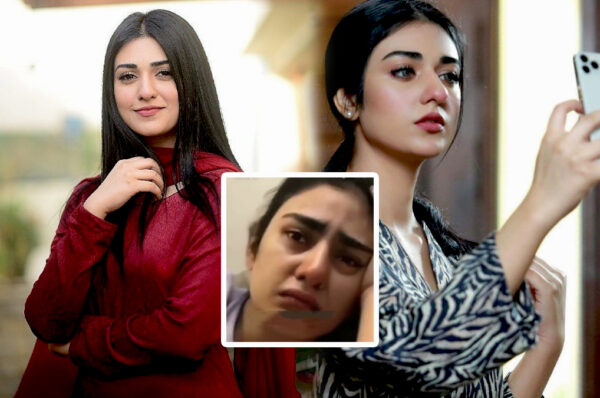 Sarah Khan caught weeping in a viral video