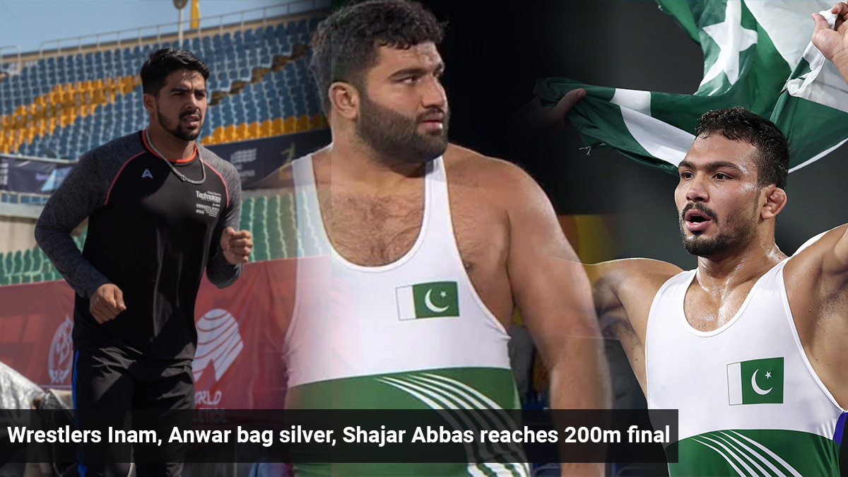 Pakistan Inam Rangsaz Wrestlers Inam, Anwar Bag Silver, Shajar Abbas Reaches 200M Final