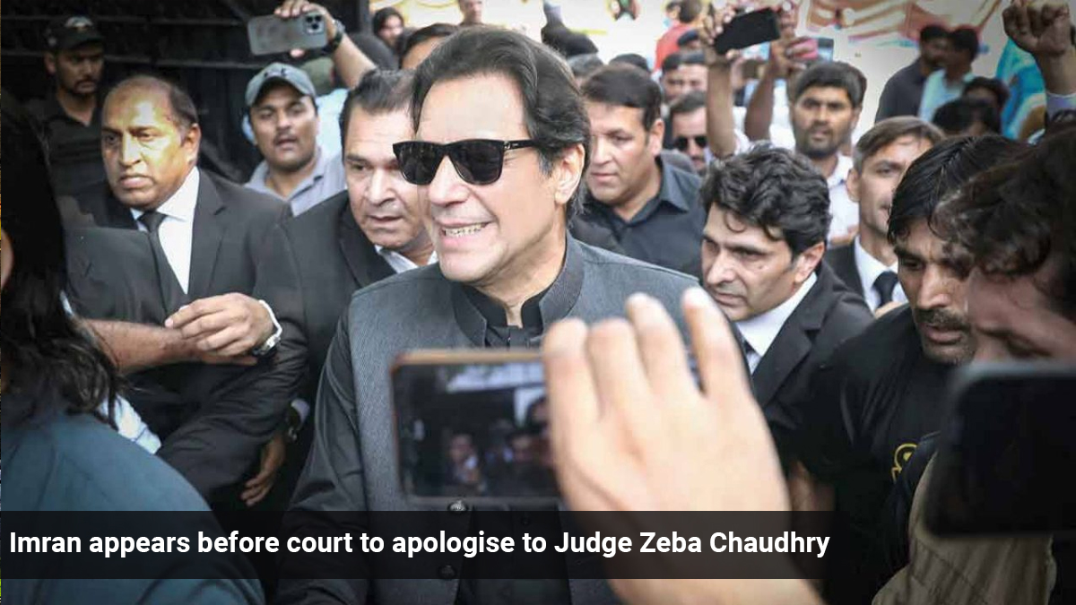 Imran appears before court to apologise to Judge Zeba Chaudhry