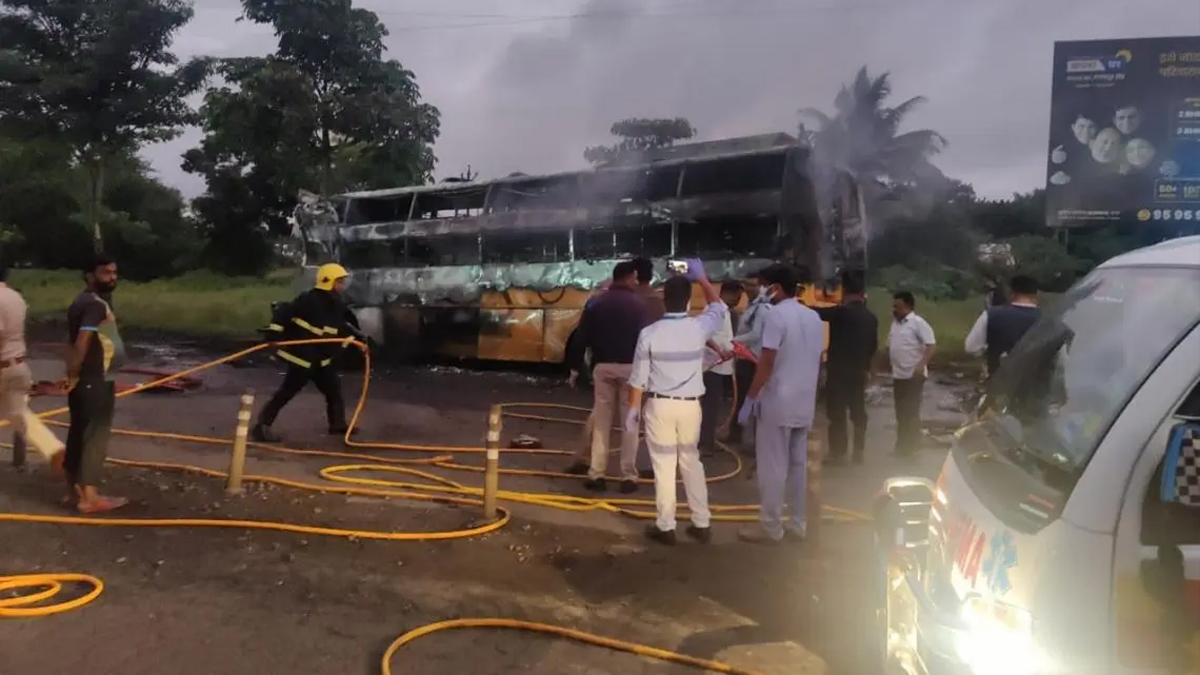 Bus Fire in India