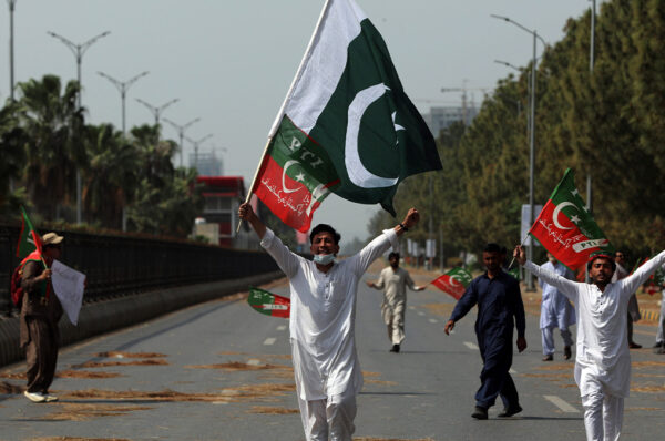 Protesting in Islamabad 