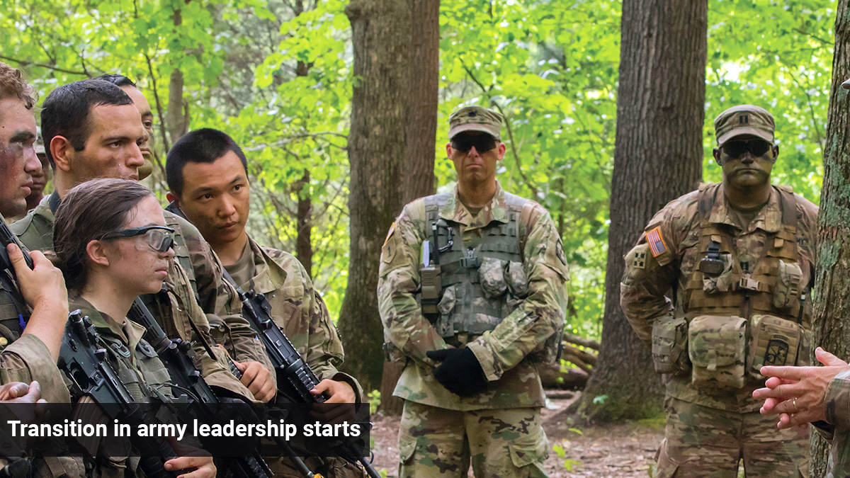 Transition in Army Leadership Starts