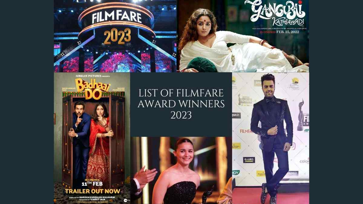 Filmfare Awards 2023, Full Details