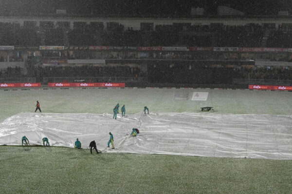 Hailstorm stopped Pak Vs NZ in Rawalpindi