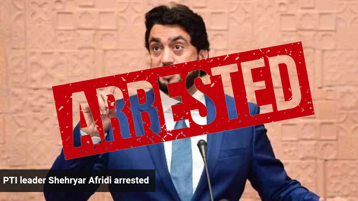 Shehryar Rind PTI leader Shehryar Afridi arrested