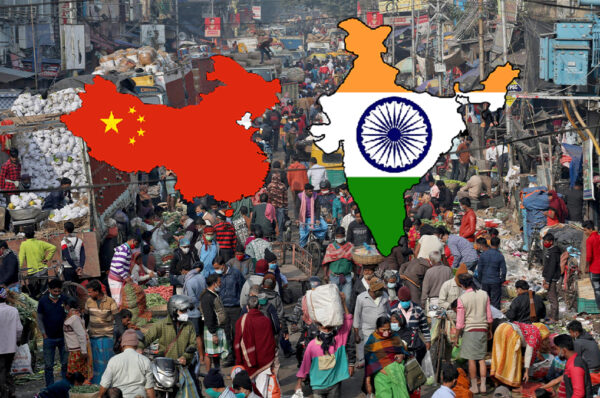 Indian Population increased from China