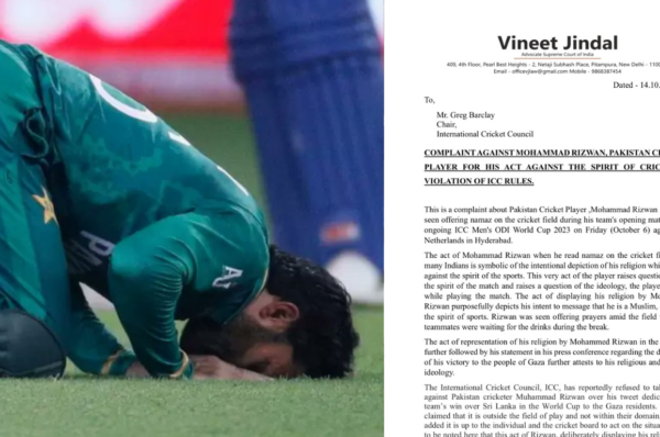 controversy arises as cricketer muhammad rizwan offers namaz on field