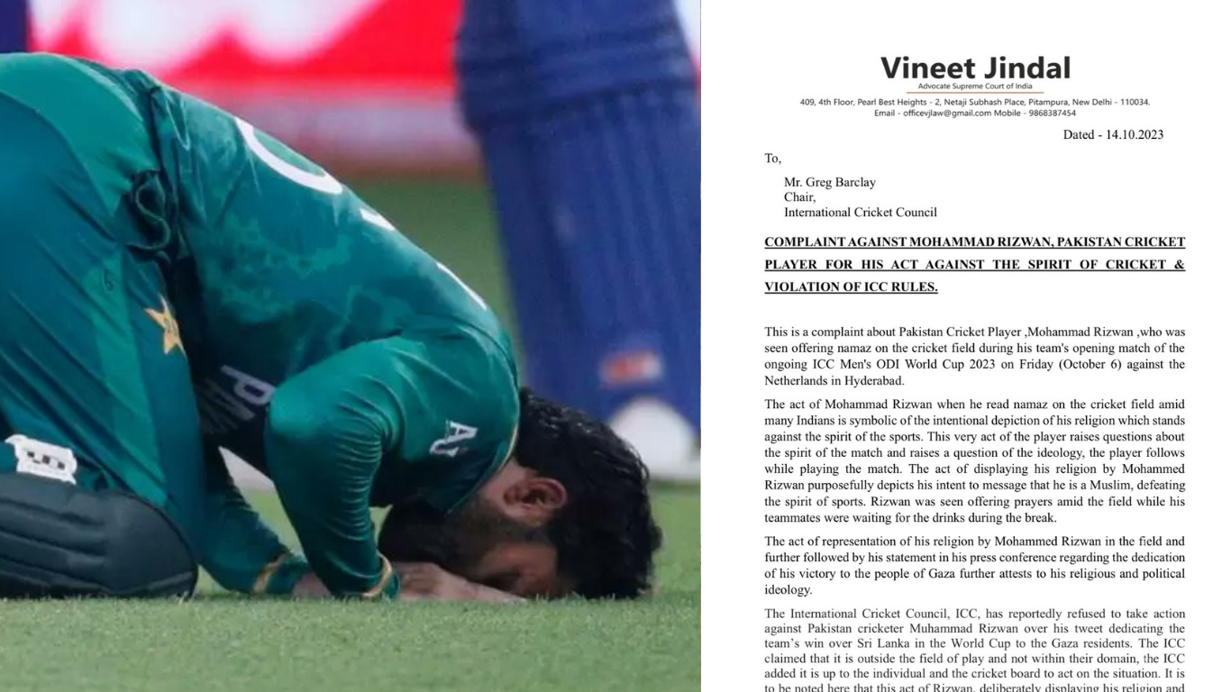 controversy arises as cricketer muhammad rizwan offers namaz on field