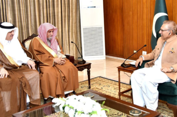 explore the high level meeting between imam e kaaba, dr. saleh bin abdullah humaid, and president dr. arif alvi in islamabad.