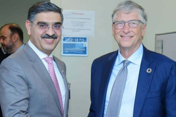 caretaker pm kakar and bill gates collaborate on social support initiatives