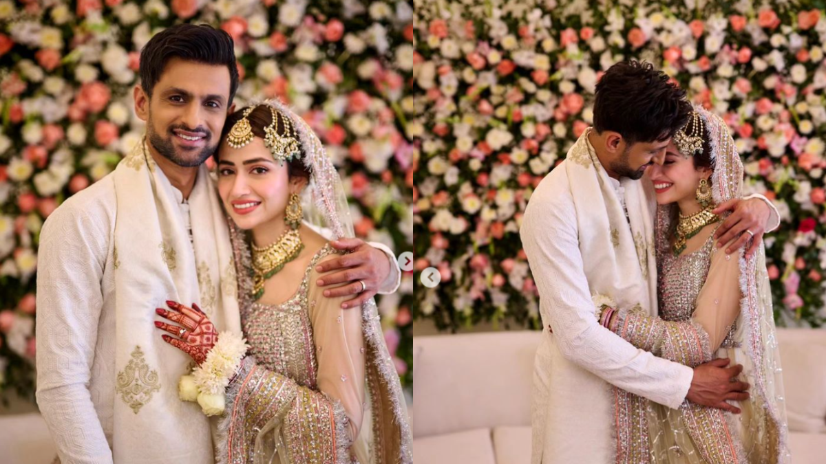 Pakistani actress Sana Javed and Cricketer Shoaib Malik get married