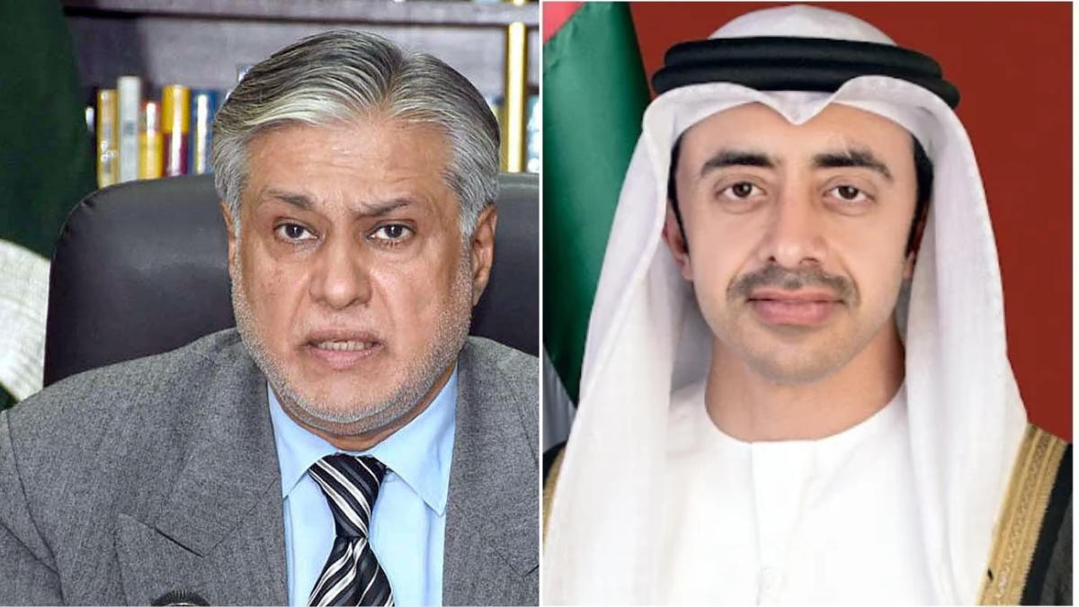 Ishaq Dar and UAE FM Discuss Strengthening Bilateral Cooperation