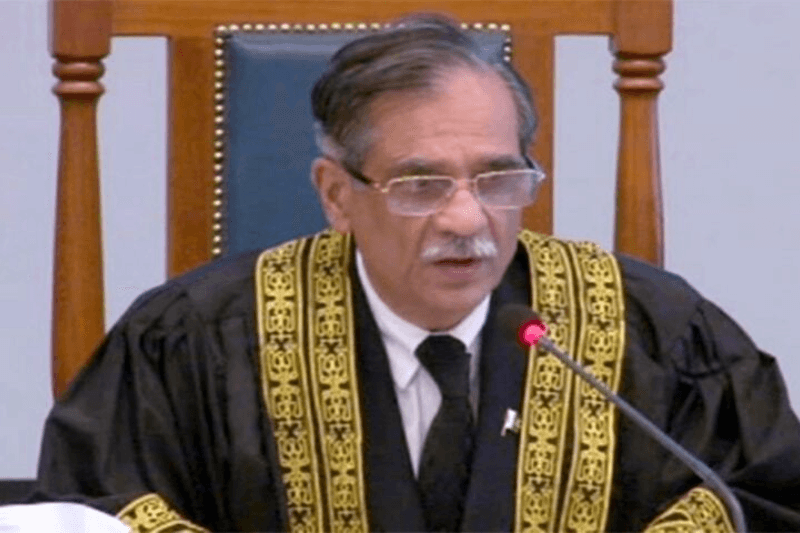 Saqib Nisar, former Chief Justice of the Supreme Court, returned to Pakistan and described the allegations as ‘baseless’.