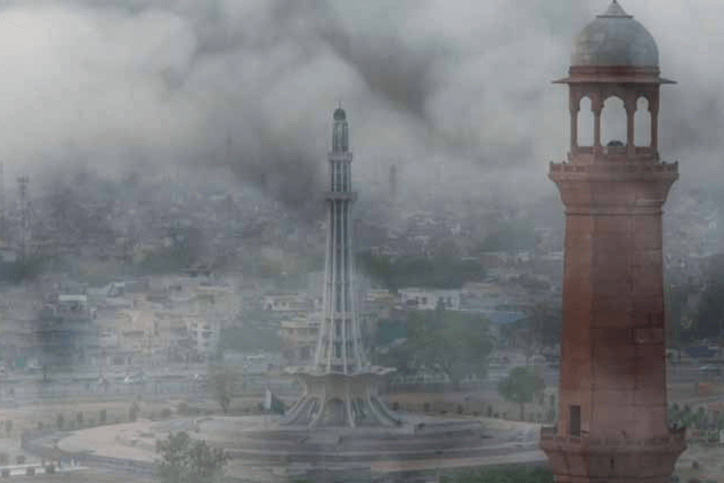 images taken from space show the smog suffocating lahore