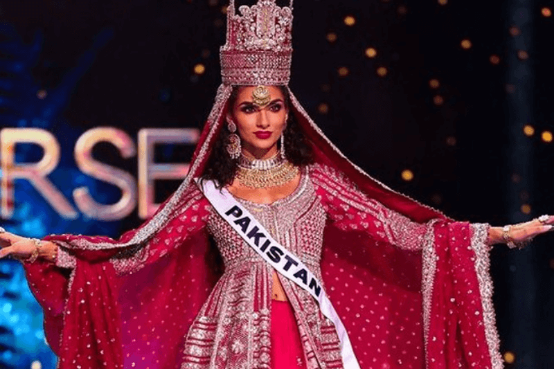 miss pakistan noor xarmina in bridal attire at miss universe 2024