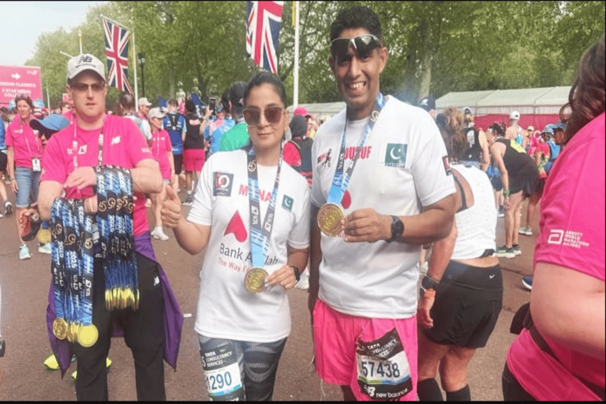 furqan masood leads the pakistani runners at london marathon 2025
