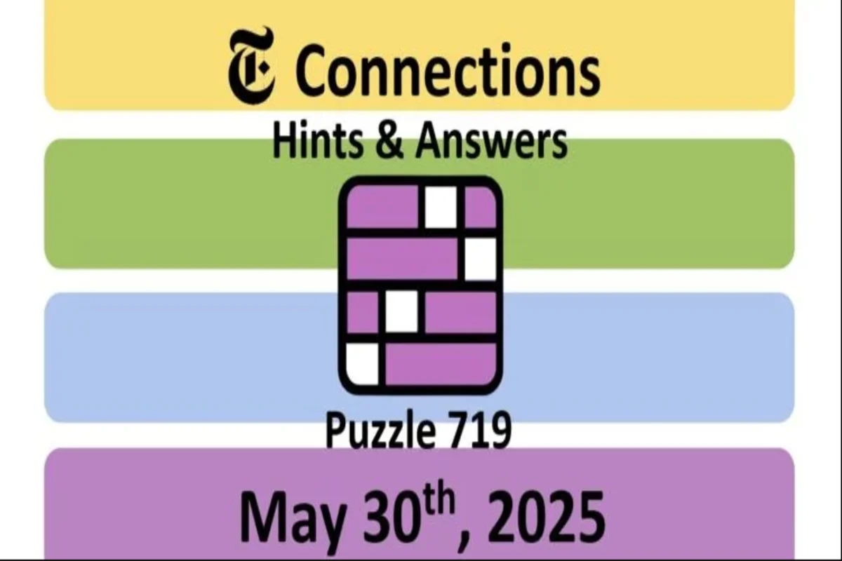 nyt connections #719 today's puzzle categories and solutions