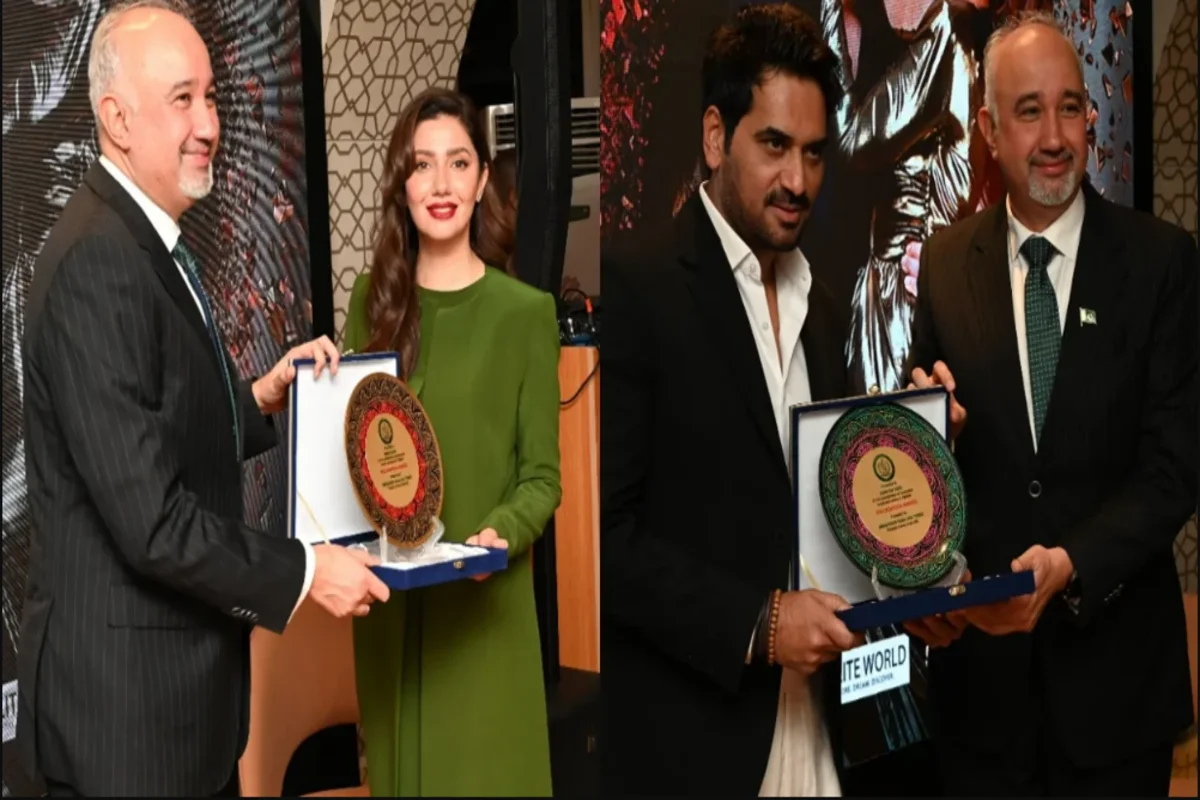 Pakistan star Mahira and Humayun Honoured in Dubai