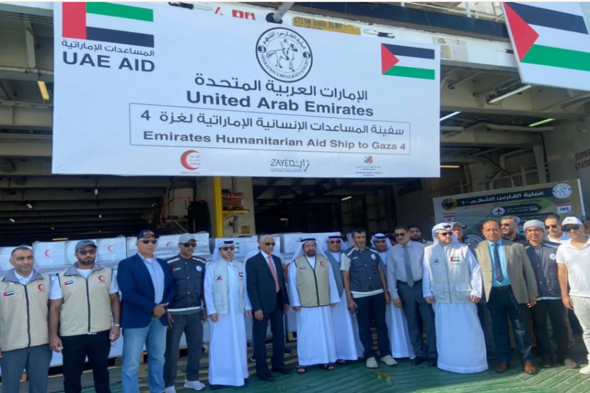 uae aid water & medical relief for gaza