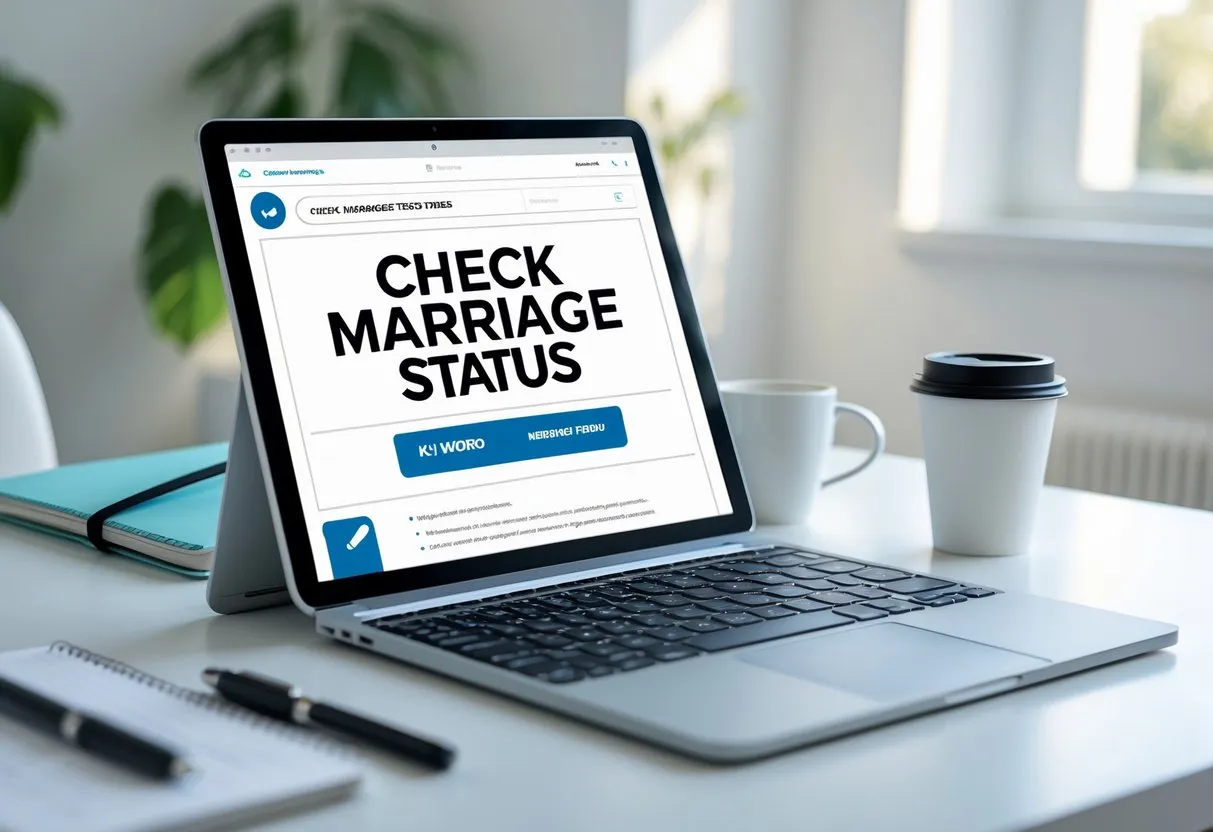 How to Check Marriage Status online:Online Verification Guide