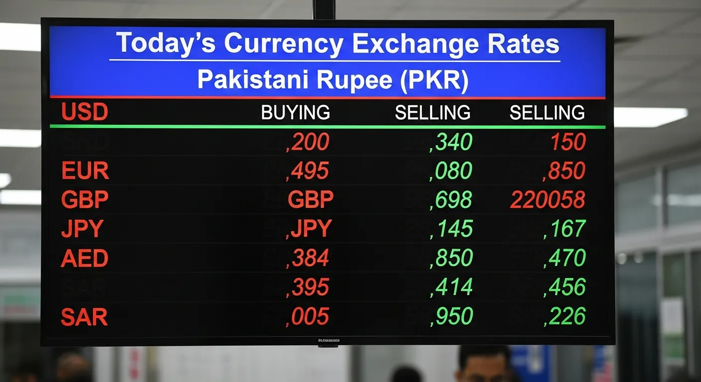 Present Currency Exchange Rates Today of the Pakistani Rupee 