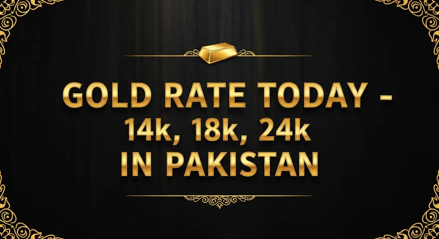 Gold Rate Today – 14k, 18k, 24k in Pakistan