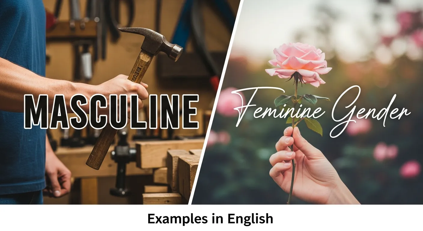 100 Examples of Masculine and Feminine Gender: Full Tutorial Guide to English Learners