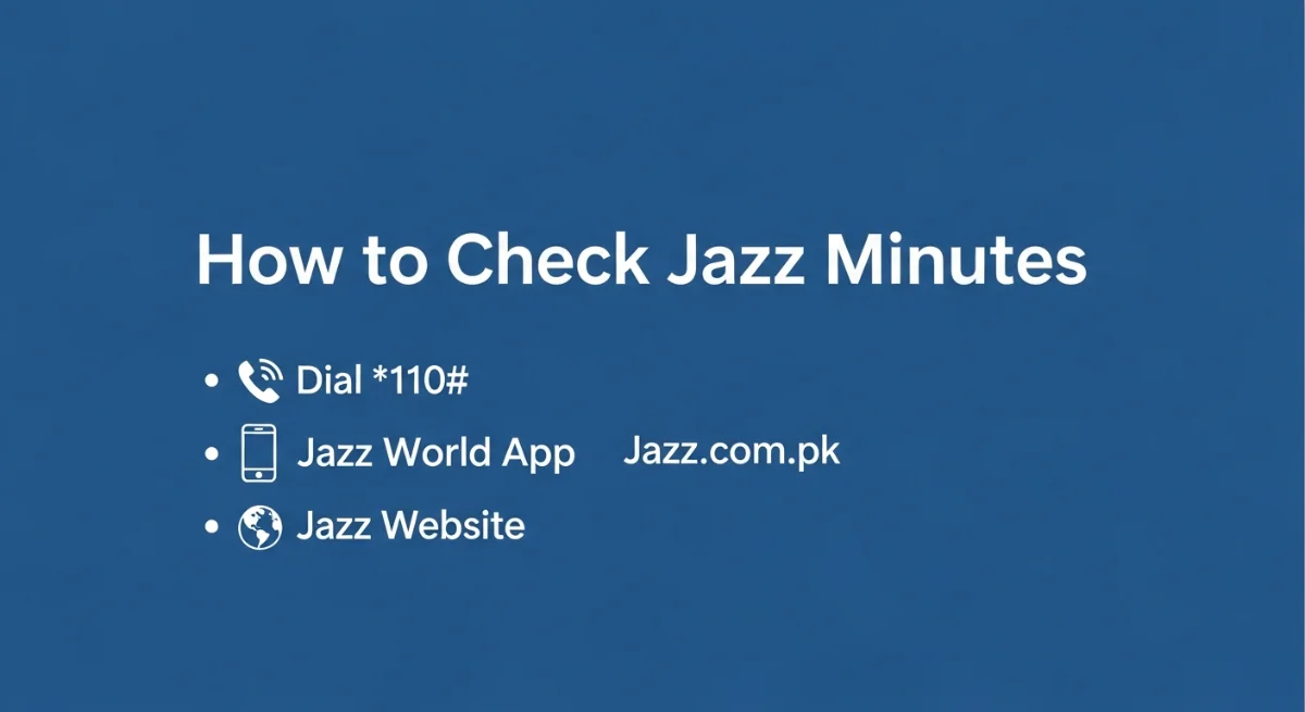 How to Check Jazz Minutes