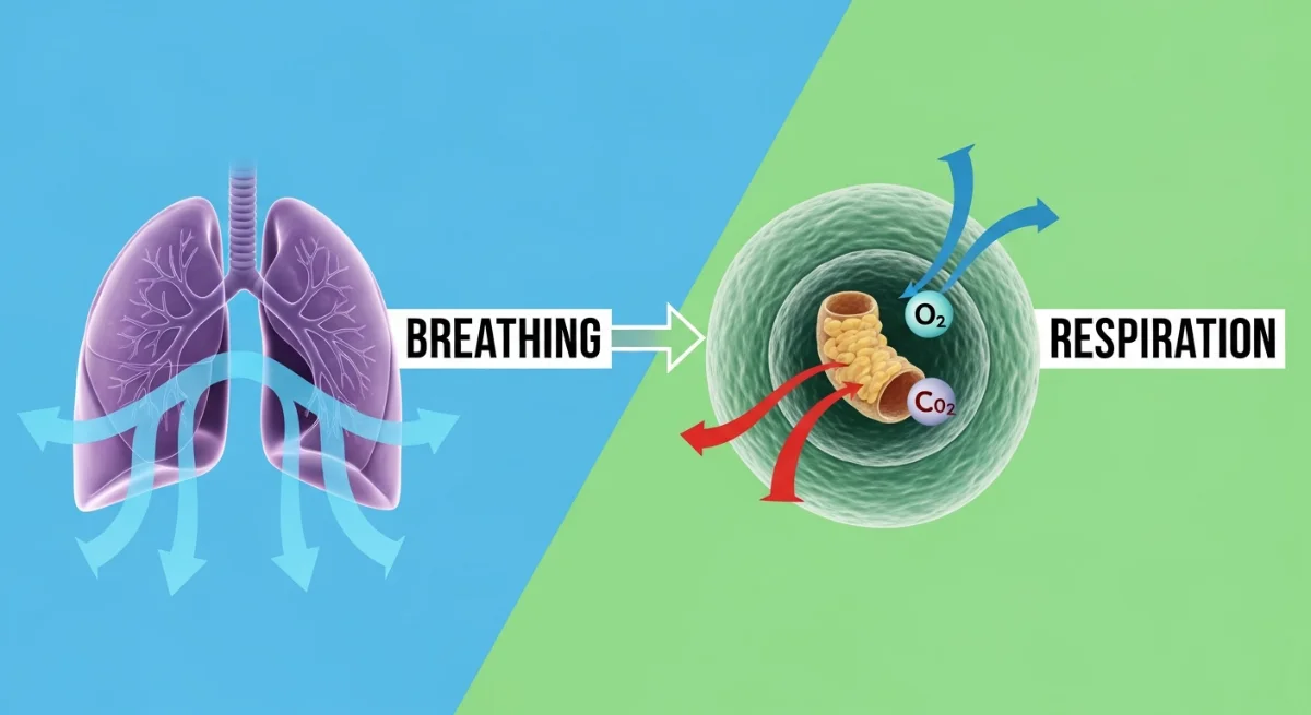 Key Difference Between Breathing and Respiration Explained Simply