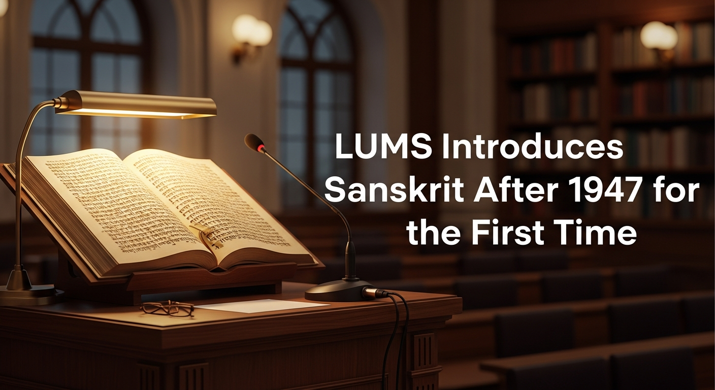 LUMS Introduces Sanskrit After 1947 for the First Time