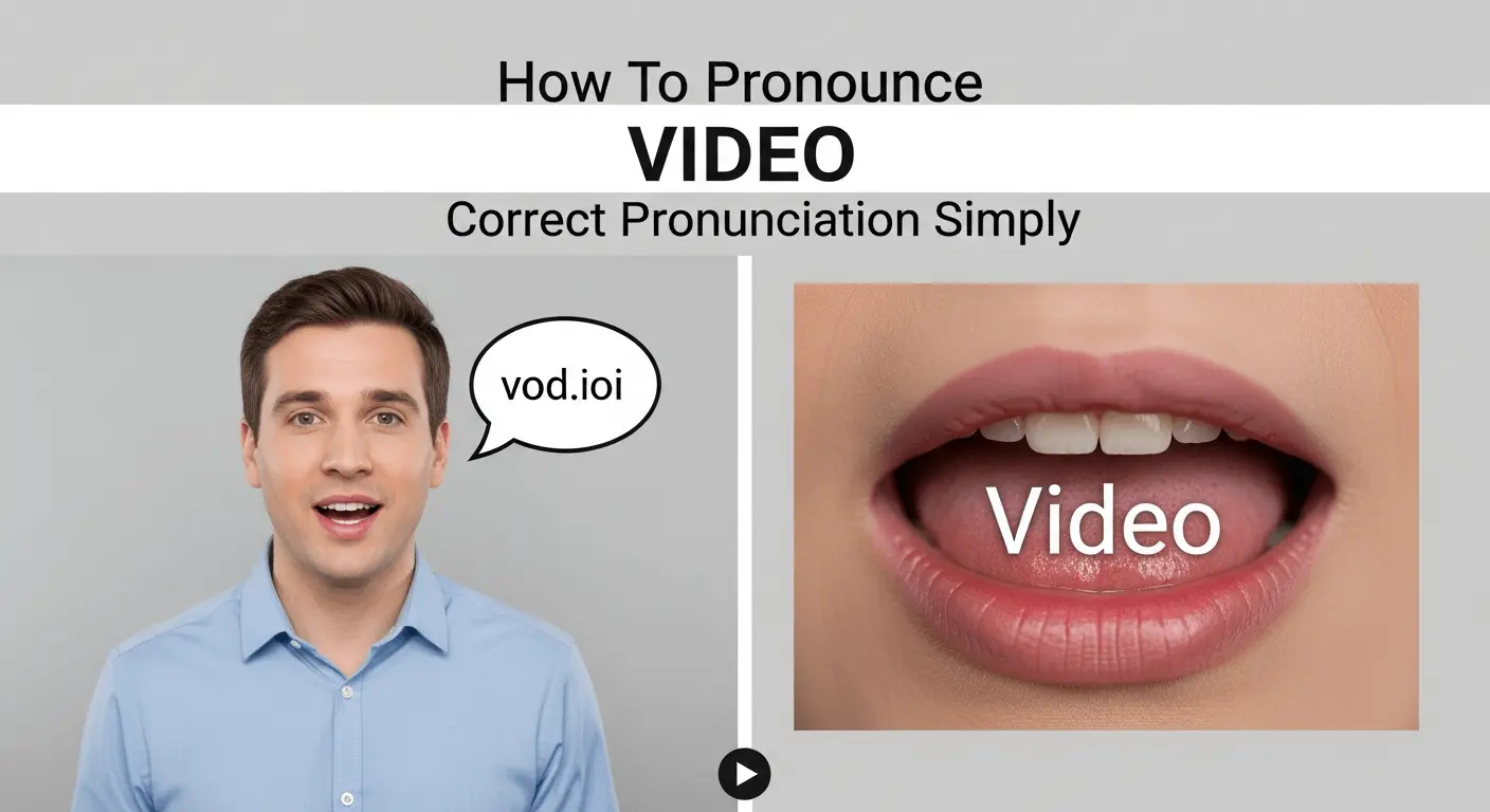 How To Pronounce Video Correct Pronunciation Simply