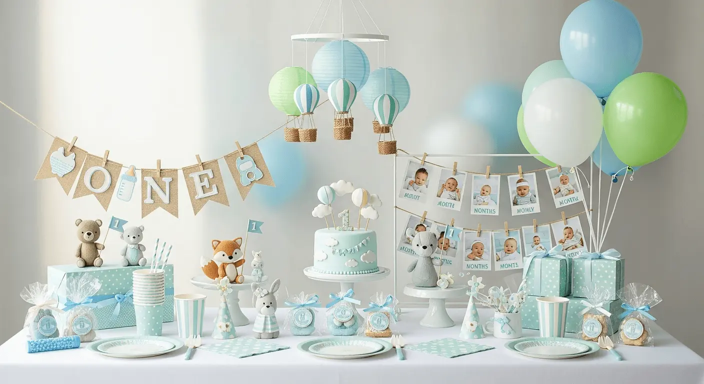 Cute & Creative Baby Boy 1st Birthday Decoration Ideas for Boy That Everyone Will Love