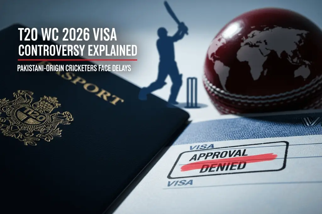 T20 WC 2026 Visa Controversy Explained: Why Pakistani-Origin Cricketers Face Delays