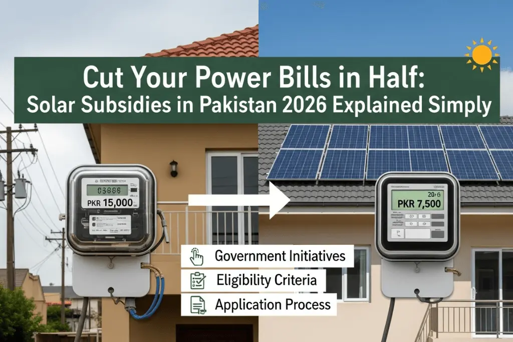 Cut Your Power Bills in Half: Solar Subsidies in Pakistan 2026 Explained Simply