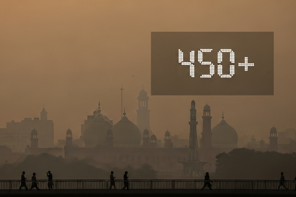 Is Lahore the World’s Most Polluted City? AQI Crosses 450, Raising Global Alarm
