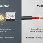 Difference between Conductor and Insulator
