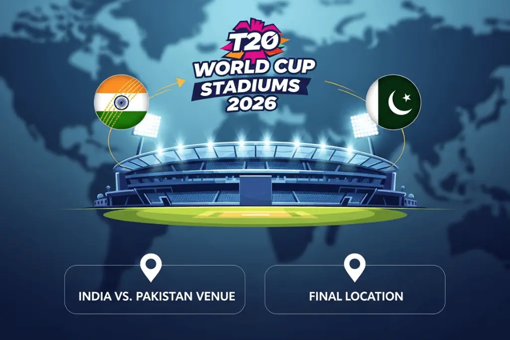 T20 World Cup 2026 Stadiums Guide: India vs Pakistan Venue and Final Location Revealed