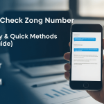 how to check zong number by sms