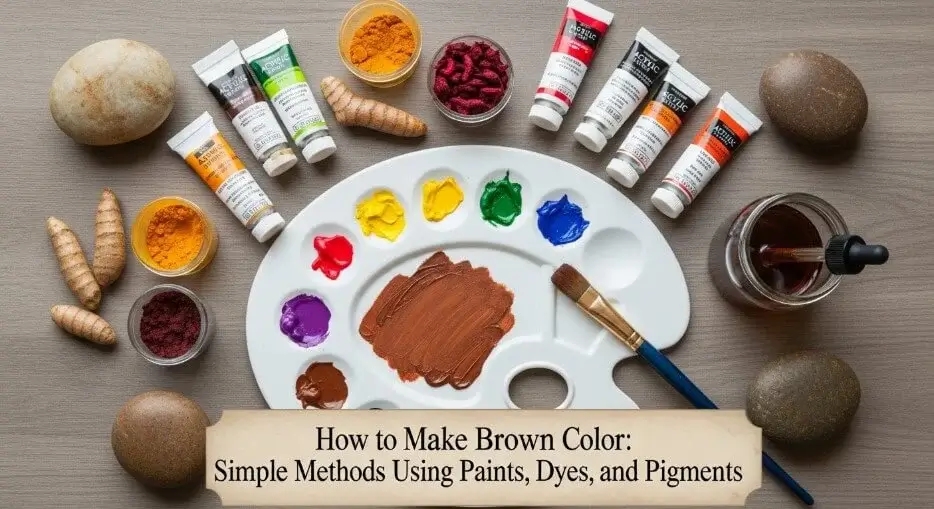 How to Make Brown Color: Simple Methods Using Paints, Dyes, and Pigments