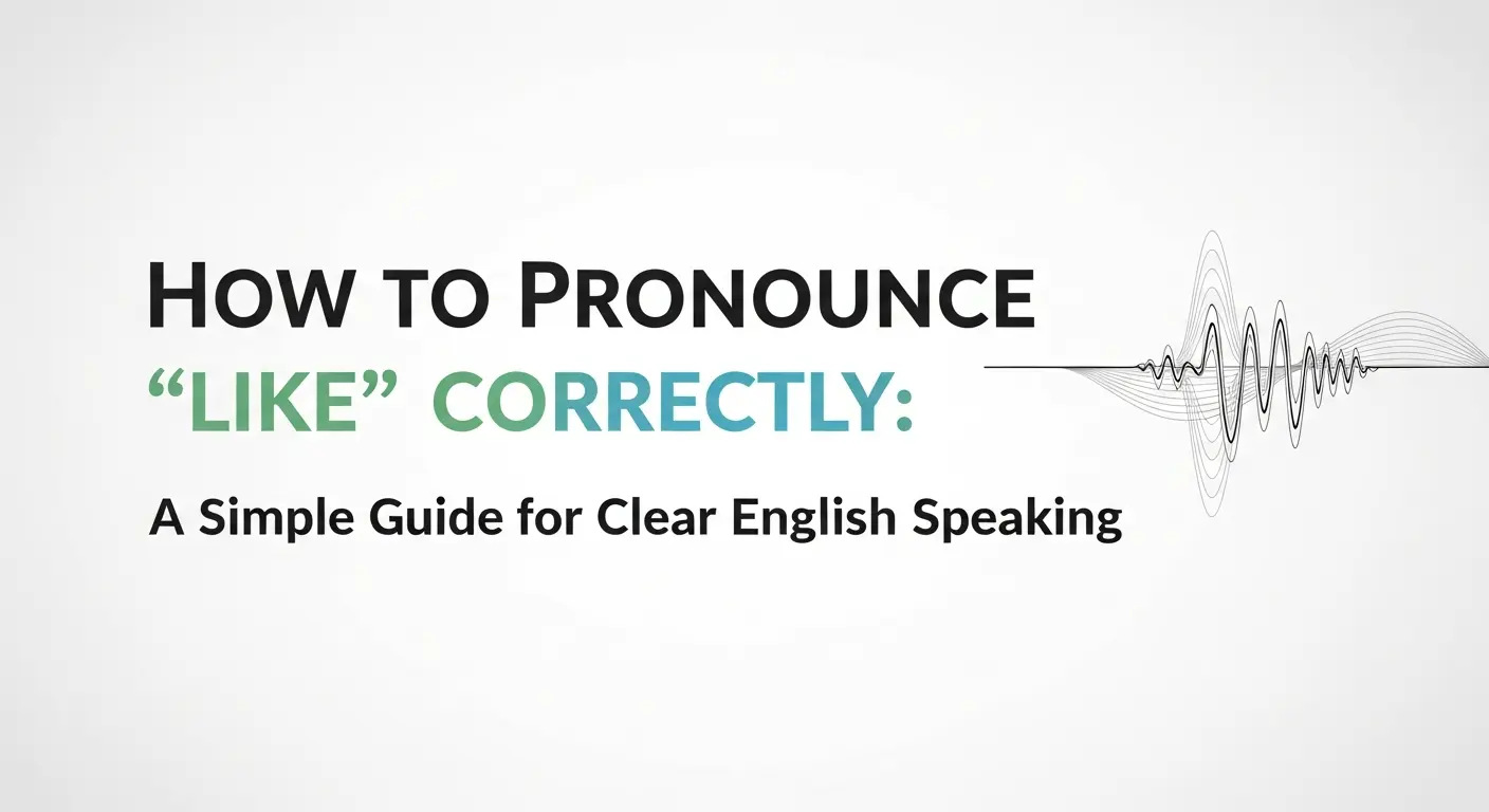 How to Pronounce “Like” Correctly: A Simple Guide for Clear English Speaking