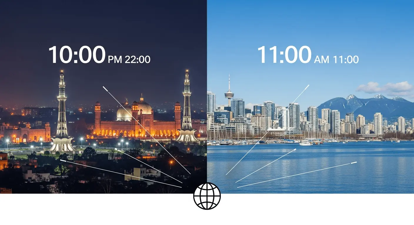 Time Difference Between Pakistan and Canada: Complete Guide for Travelers & Remote Workers