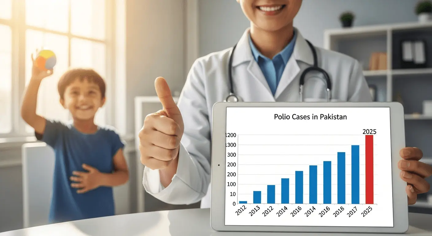 Polio Cases in Pakistan 2025 Drop, Marking Strong Public Health Progress